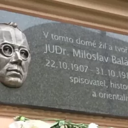 Pamětní deska Miloslava Baláše