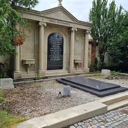 Funeral monuments of the town cemetery