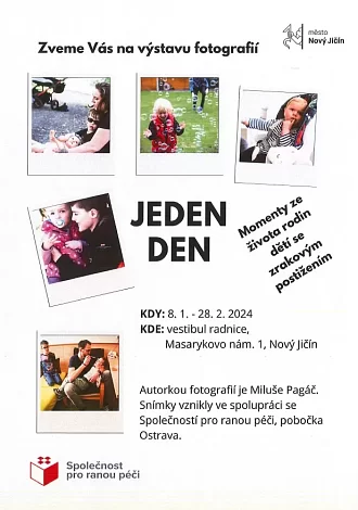 Pozvánka na výstavu fotografií Jeden den