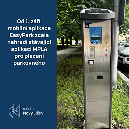 Mobilní aplikace Easy Park  pro placené parkovné